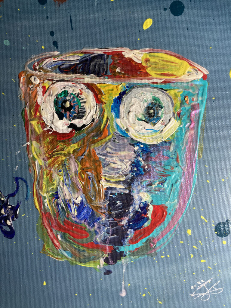 mind maze acrylic painting by extempore art, your mind is a maze due, mug mind maze. mug man maze.